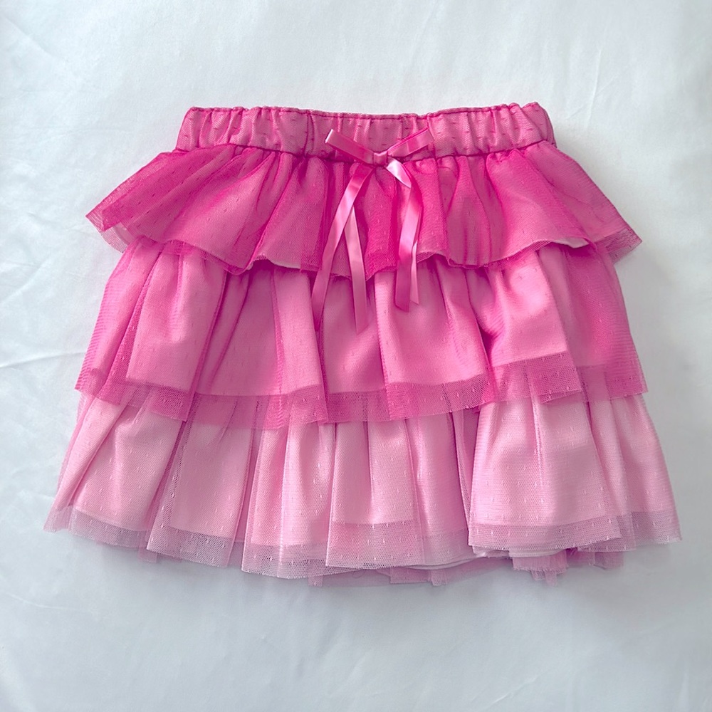 NWOT Jona Michelle, girls, layered, pink and size XL (10) skirt.